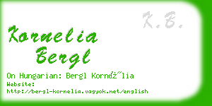 kornelia bergl business card